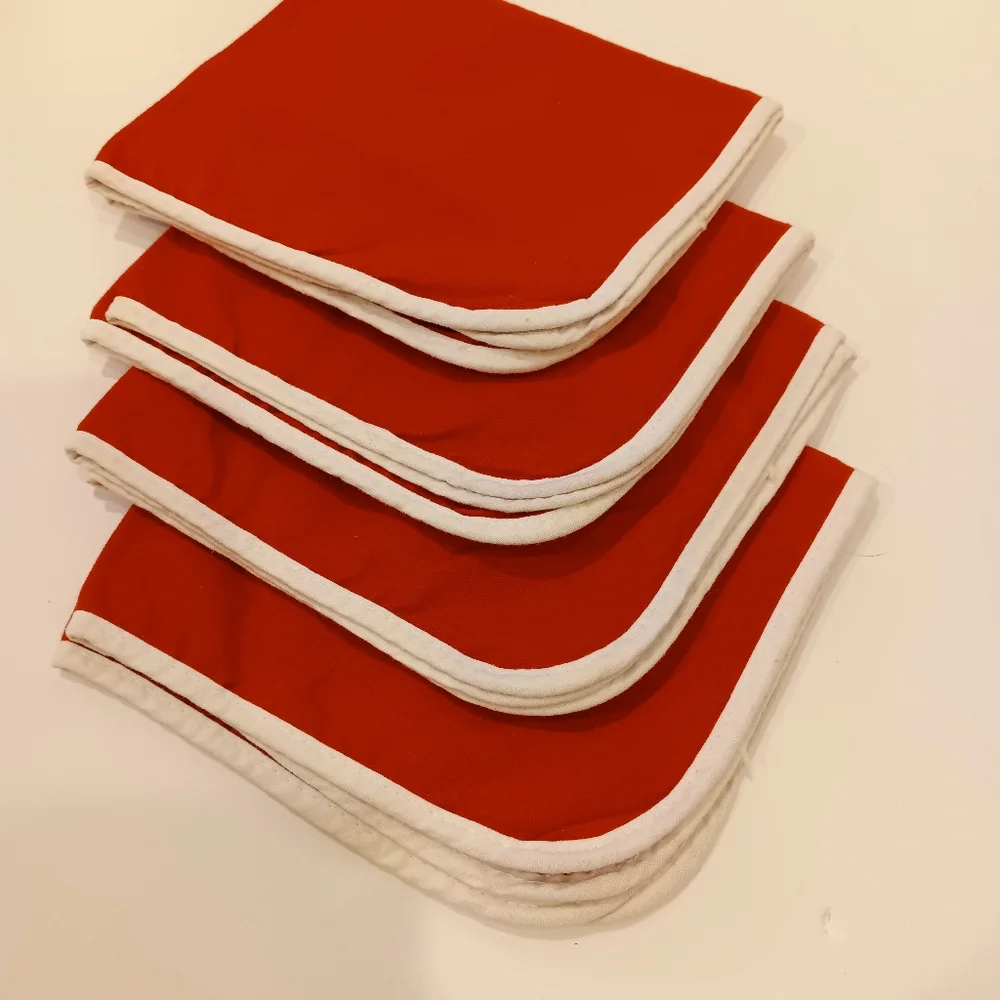 Vintage 1960s Strawberry Tea/Luncheon Napkins Set of 4